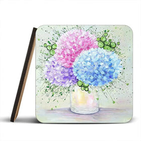 My One True Love Coaster Set Rainbow Soul Tree Coaster Set | Rainbow Soul Tree Art Coasters wall art product Jo Gough