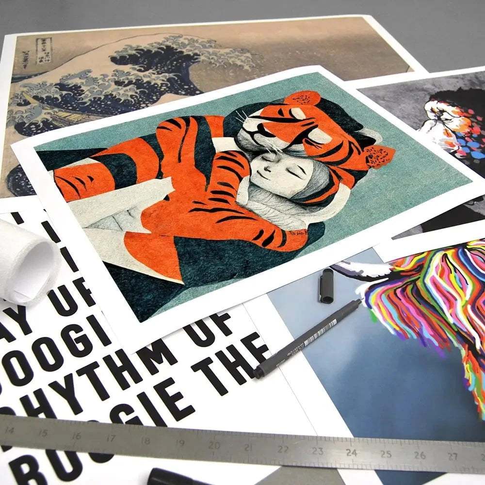 My Tiger And Me Art Print My Tiger And Me Art Print wall art product Treechild