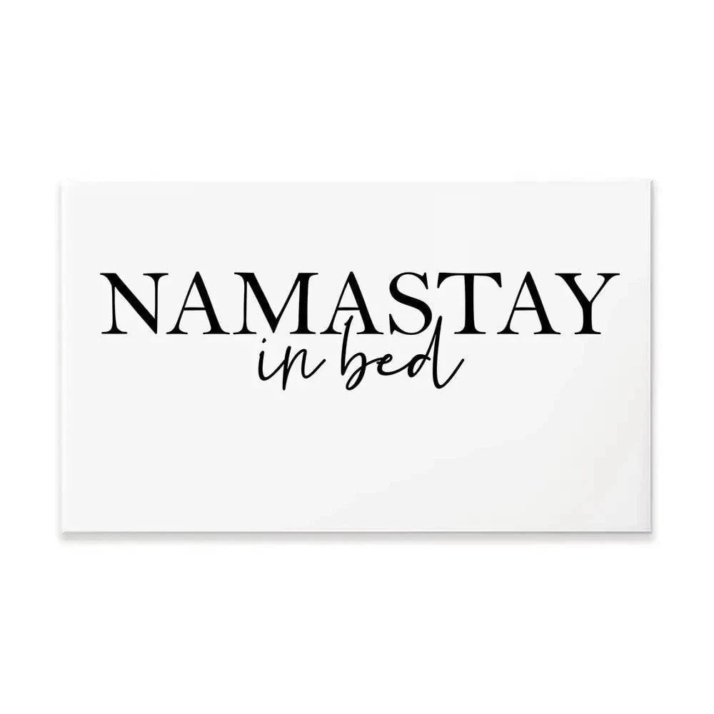 Namastay In Bed Canvas Print Namastay In Bed Canvas Print wall art product K Lyon