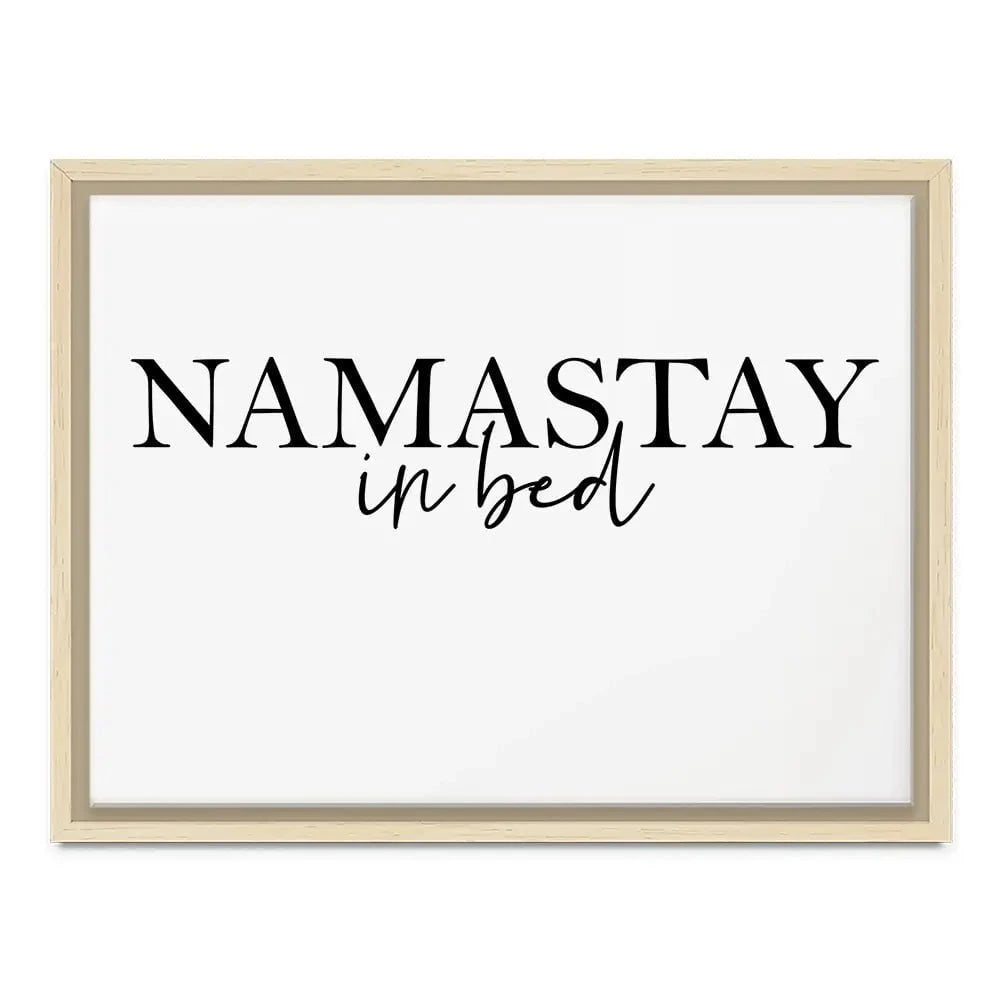 Namastay In Bed Canvas Print Namastay In Bed Canvas Print wall art product K Lyon