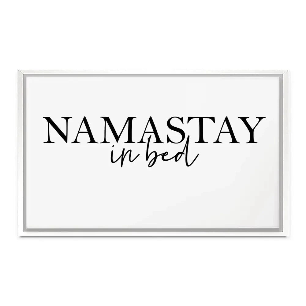 Namastay In Bed Canvas Print Namastay In Bed Canvas Print wall art product K Lyon