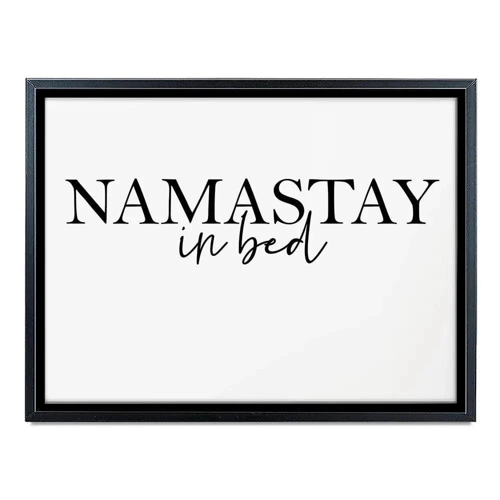 Namastay In Bed Canvas Print Namastay In Bed Canvas Print wall art product K Lyon