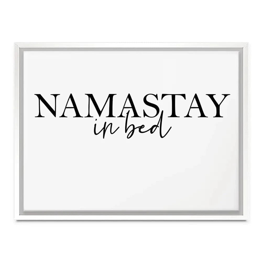 Namastay In Bed Canvas Print Namastay In Bed Canvas Print wall art product K Lyon