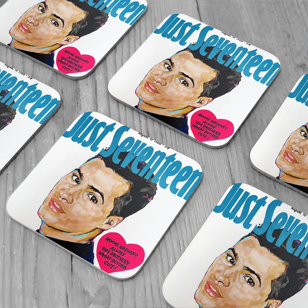 Nathan Moore Just Seventeen Coaster Set Nathan Moore Just Seventeen Coaster Set wall art product Juliet Stockton