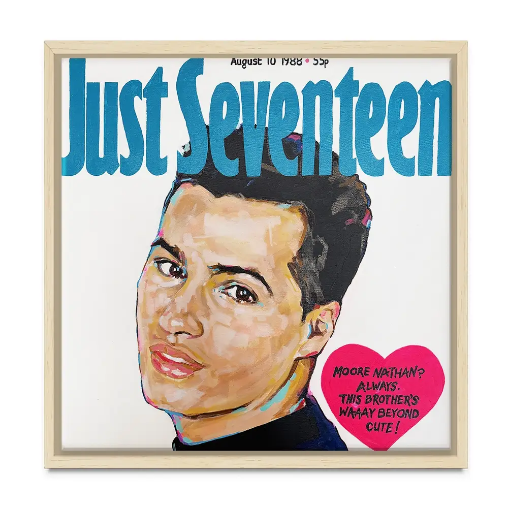 Nathan Moore Just Seventeen Square Canvas Print Nathan Moore Just Seventeen Square Canvas Print wall art product Juliet Stockton