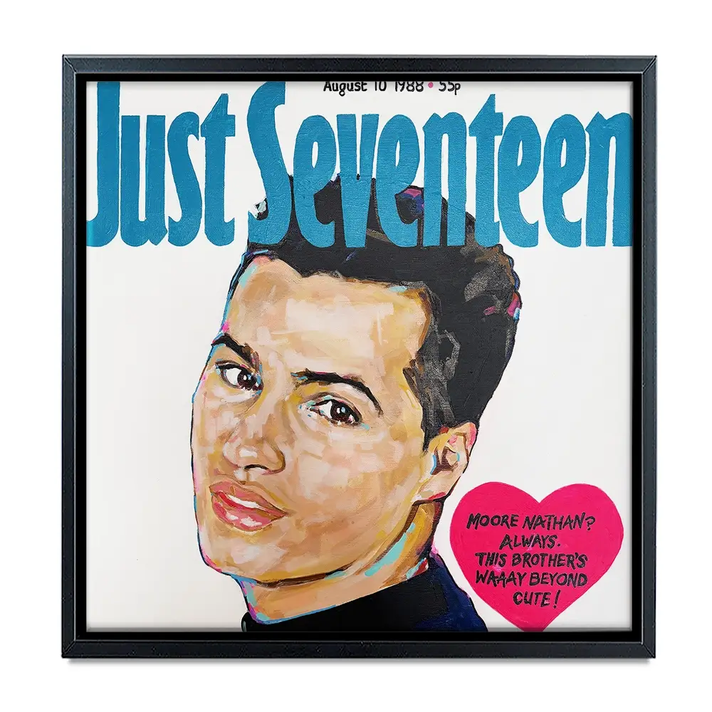 Nathan Moore Just Seventeen Square Canvas Print Nathan Moore Just Seventeen Square Canvas Print wall art product Juliet Stockton