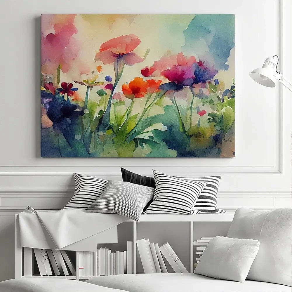 Nature In Watercolour Canvas Print Nature In Watercolour Canvas Print | Nature Artwork| Flowers Art wall art product artisticanarchy / Shutterstock