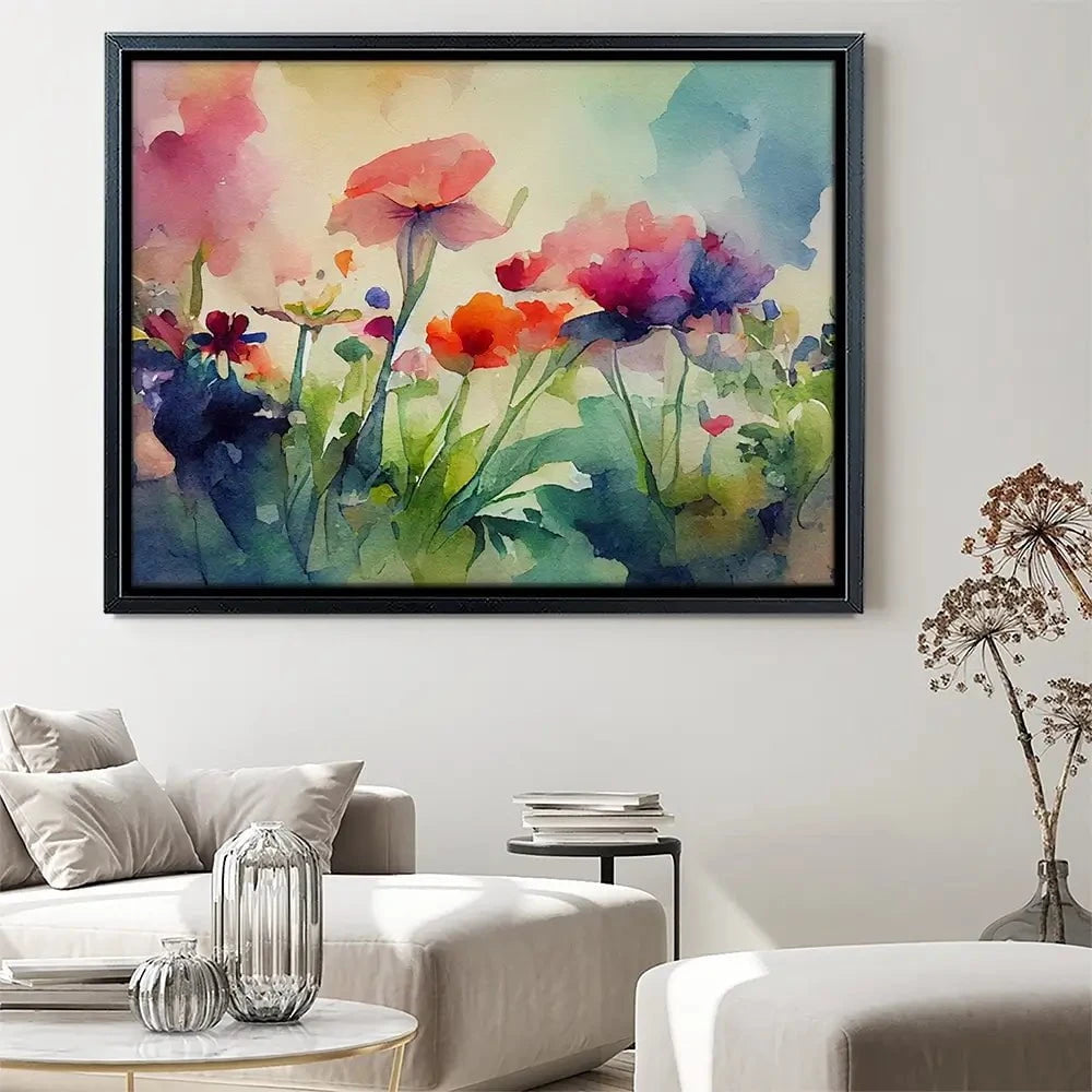 Nature In Watercolour Canvas Print Nature In Watercolour Canvas Print | Nature Artwork| Flowers Art wall art product artisticanarchy / Shutterstock