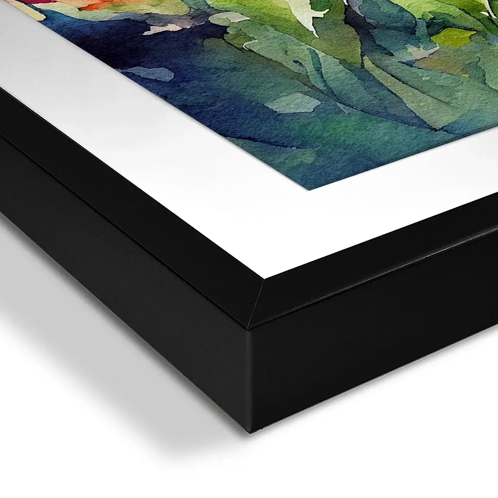 Nature In Watercolour Square Framed Art Print Nature In Watercolour Square Framed Art Print wall art product artisticanarchy / Shutterstock