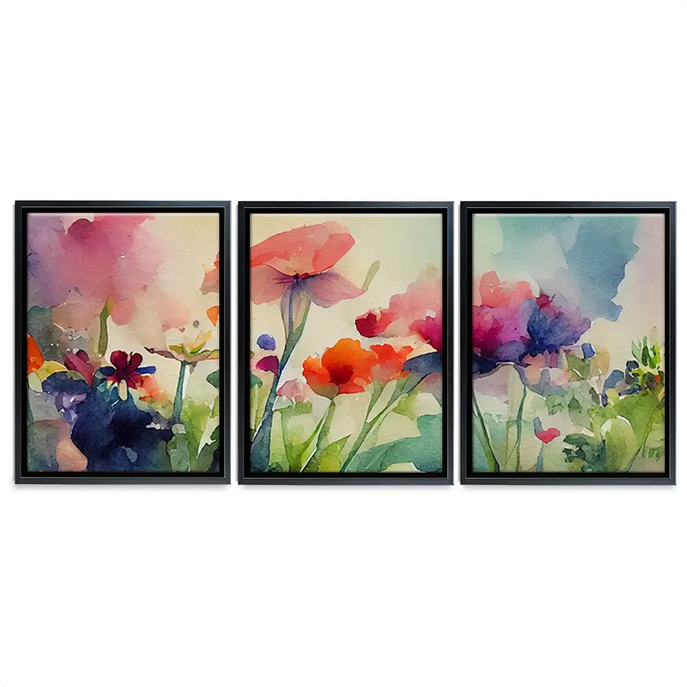 Nature In Watercolour Trio Canvas Print Nature In Watercolour Trio Canvas Print wall art product artisticanarchy / Shutterstock