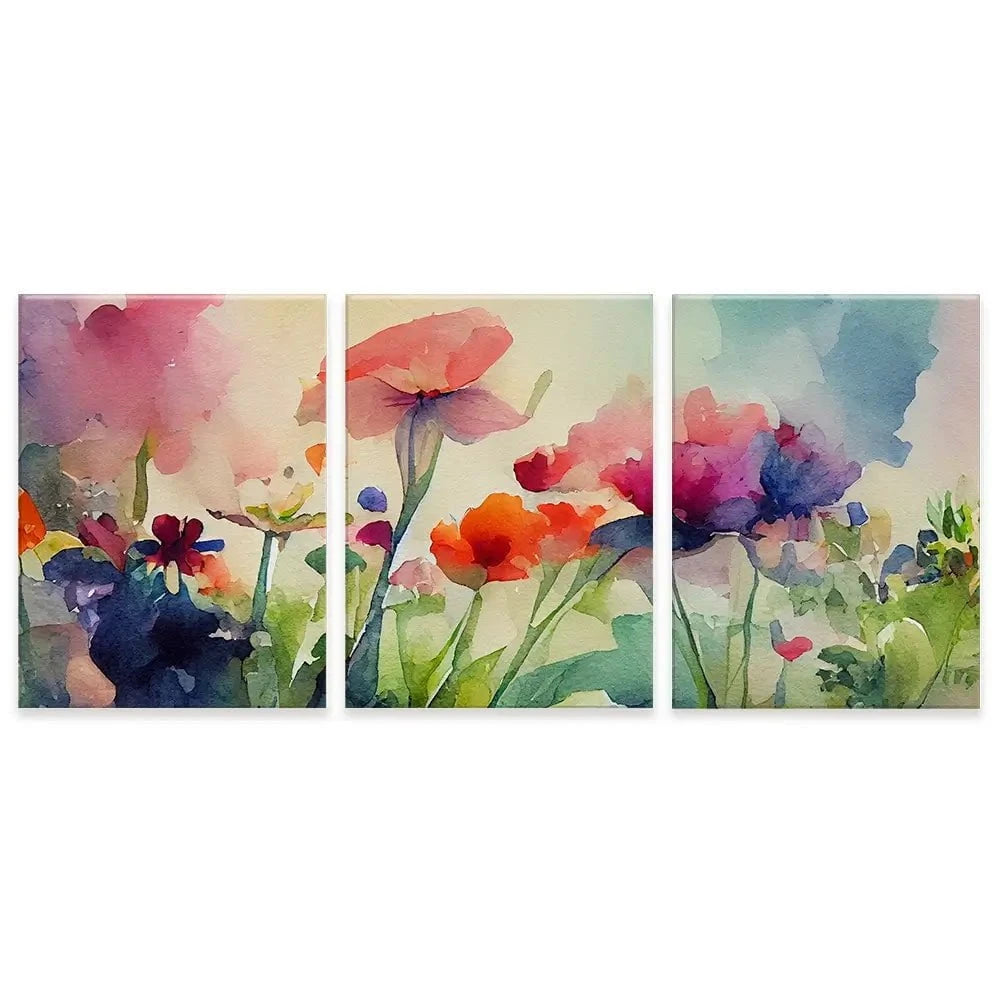 Nature In Watercolour Trio Canvas Print Nature In Watercolour Trio Canvas Print wall art product artisticanarchy / Shutterstock