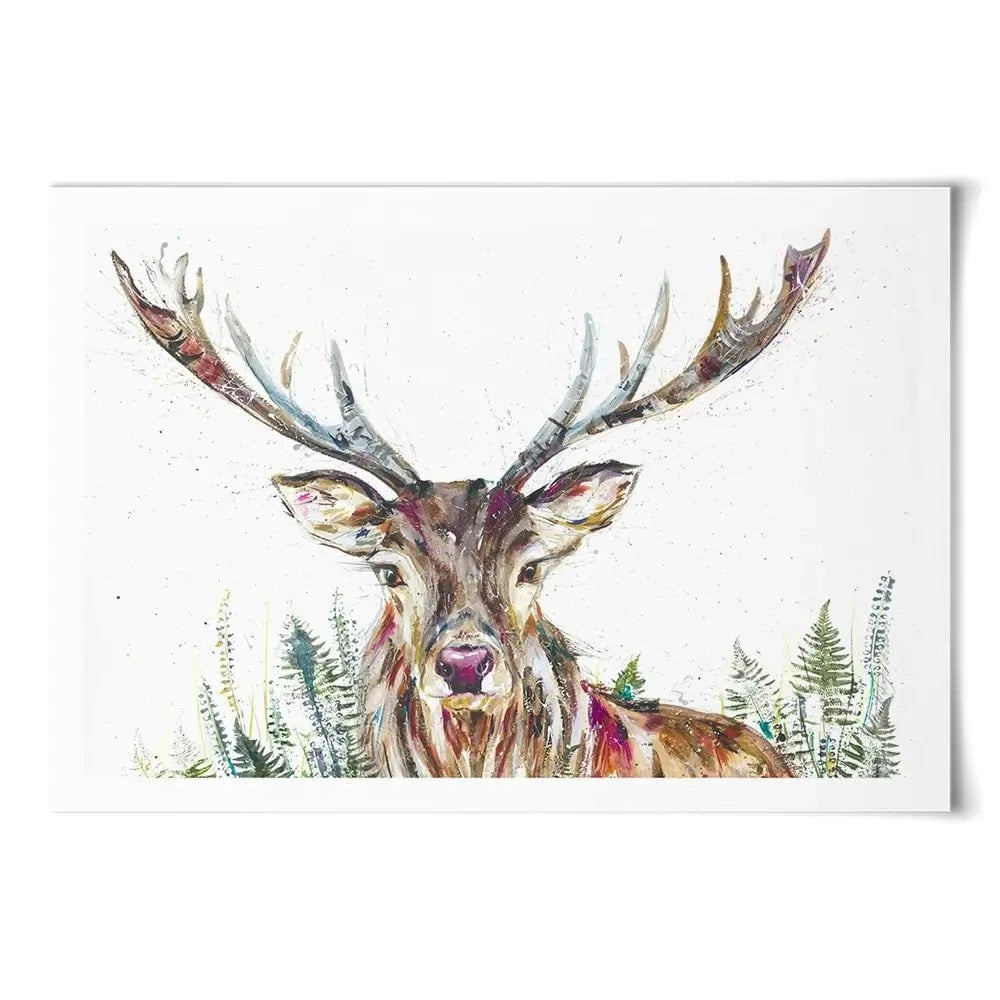 Nature Stag Art Print Nature Stag Art Print wall art product Nicola Jane Rowles