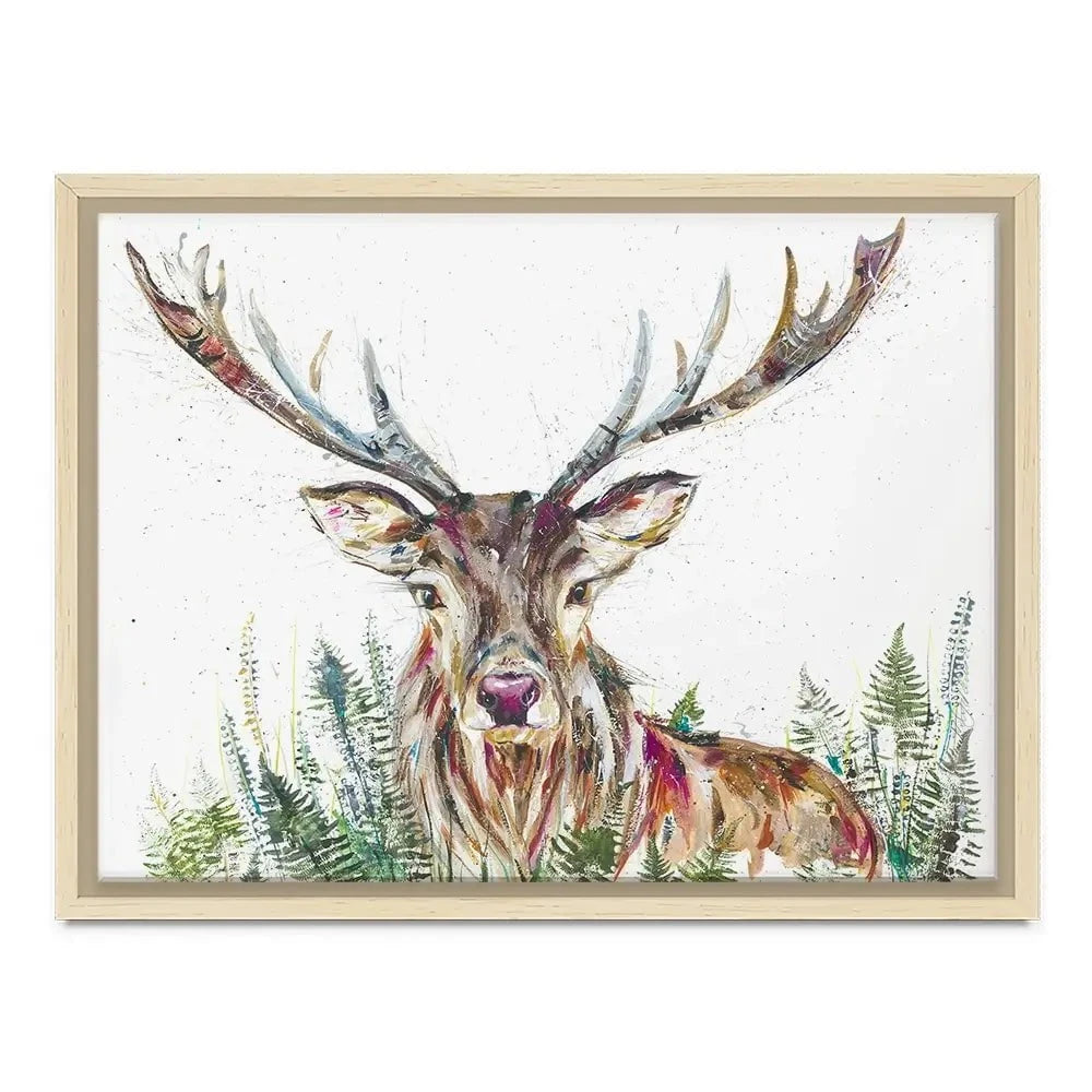 Nature Stag Canvas Print Nature Stag Canvas Print wall art product Nicola Jane Rowles