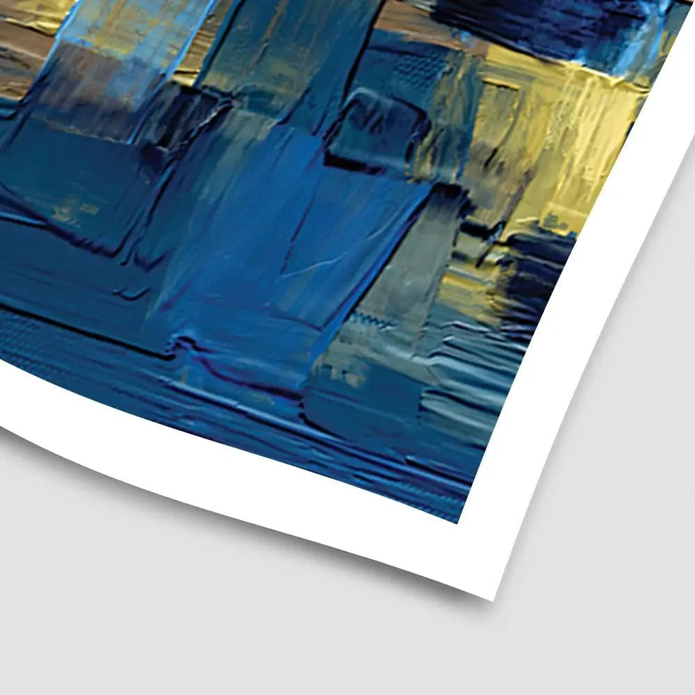 Navy Brush Strokes Art Print Navy Brush Strokes Art Print | Navy Art Print | Navy Art Poster wall art product artGALINI at pm.me / Shutterstock