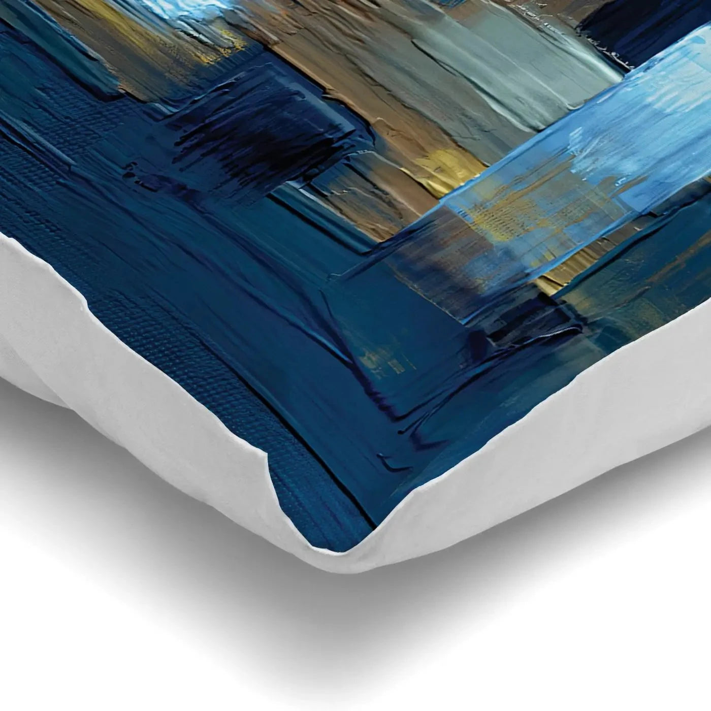 Navy Brush Strokes Cushion Navy Brush Strokes Cushion wall art product artGALINI at pm.me / Shutterstock