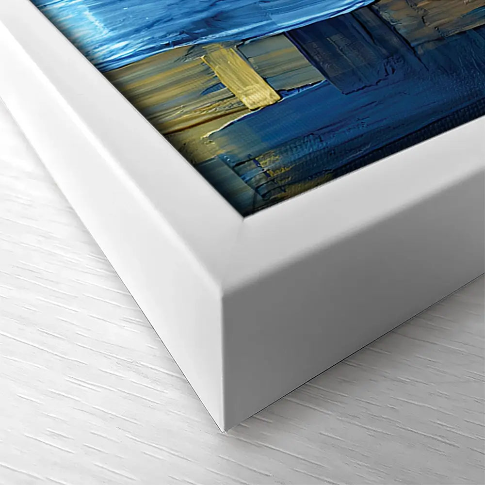 Navy Brush Strokes Oversized Canvas Print Navy Brush Strokes Oversized Canvas Print wall art product Art Print Shop