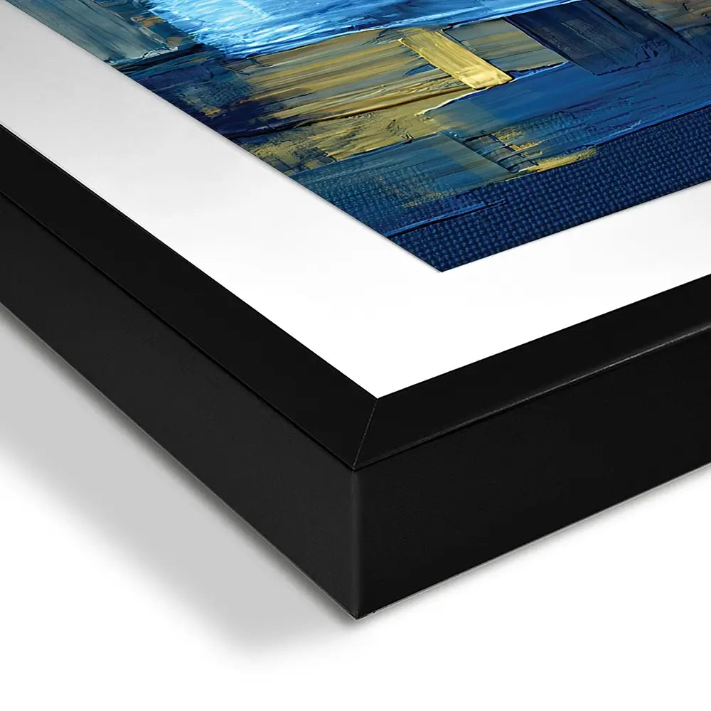 Navy Brush Strokes Square Framed Art Print Navy Brush Strokes Square Framed Art Print wall art product artGALINI at pm.me / Shutterstock