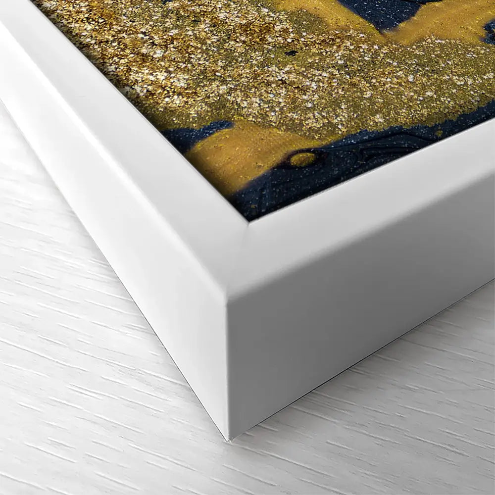 Navy Marble Square Canvas Print Navy Marble Square Canvas Print wall art product Art Print Shop