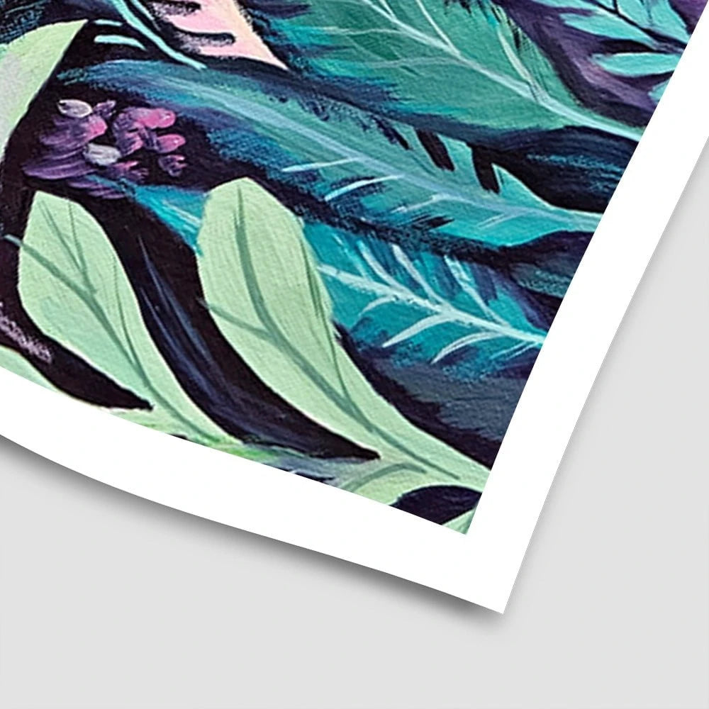 Navy Night Time Garden Art Print Navy Night Time Garden Art Print wall art product Tanya Ocean