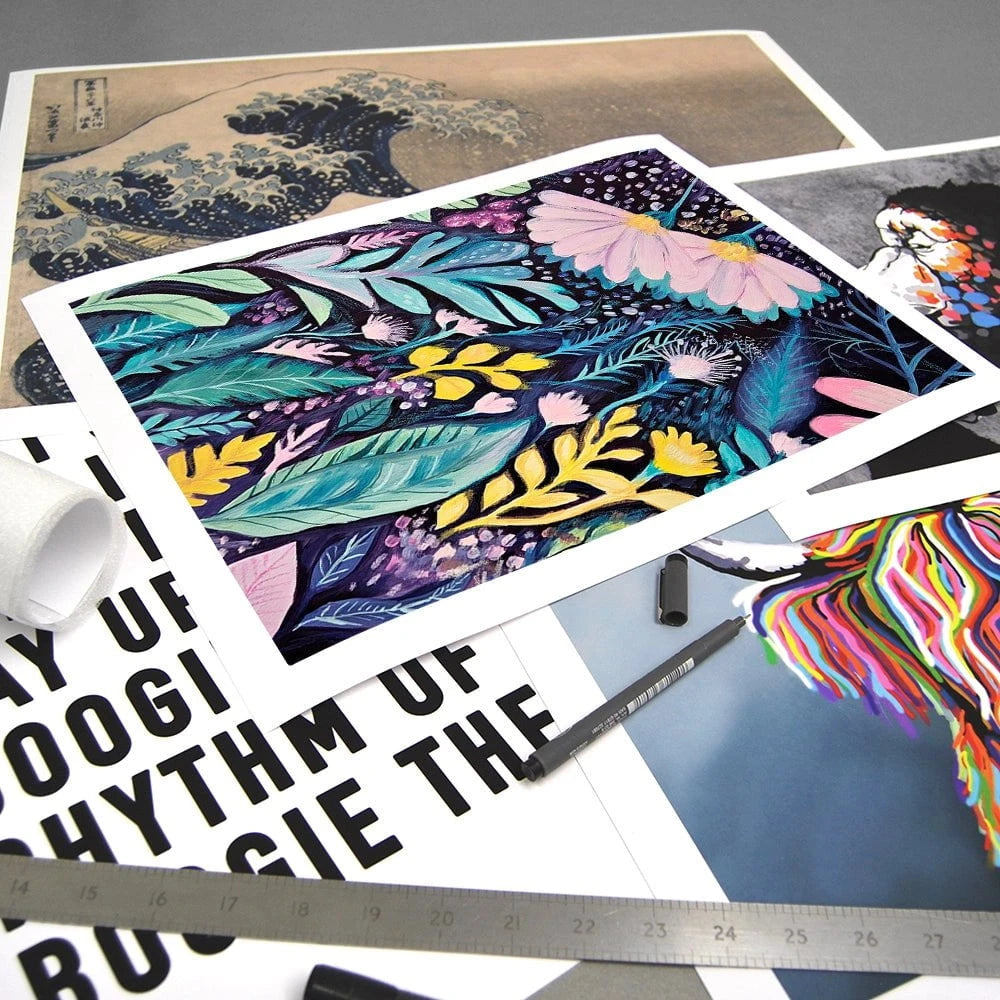 Navy Night Time Garden Art Print Navy Night Time Garden Art Print wall art product Tanya Ocean