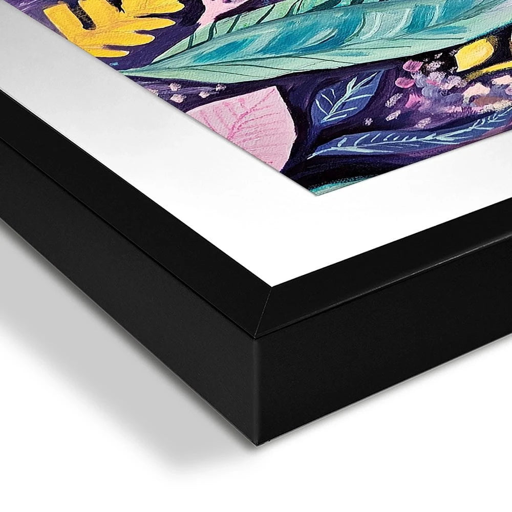 Navy Night Time Garden Framed Art Print Navy Night Time Garden Framed Art Print wall art product Tanya Ocean