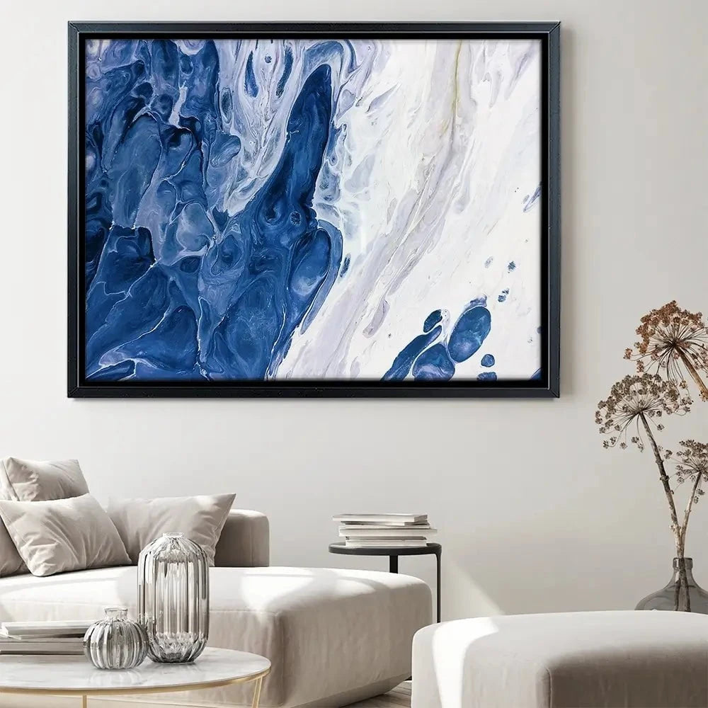 Navy White Mix Canvas Print Navy White Mix Canvas Print wall art product Ksenia Zu / Shutterstock