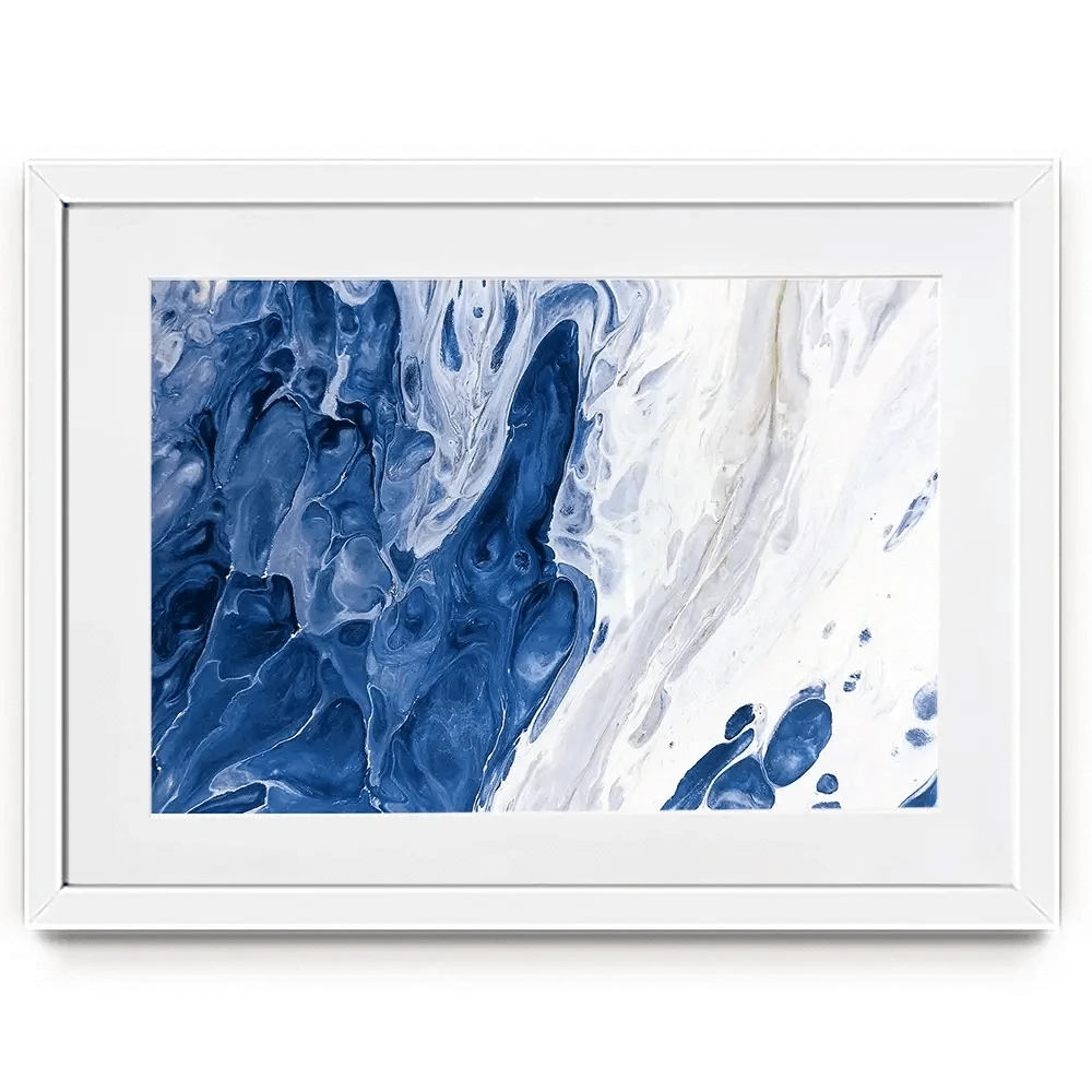 Navy White Mix Framed Art Print Navy White Mix Framed Art Print wall art product Ksenia Zu / Shutterstock