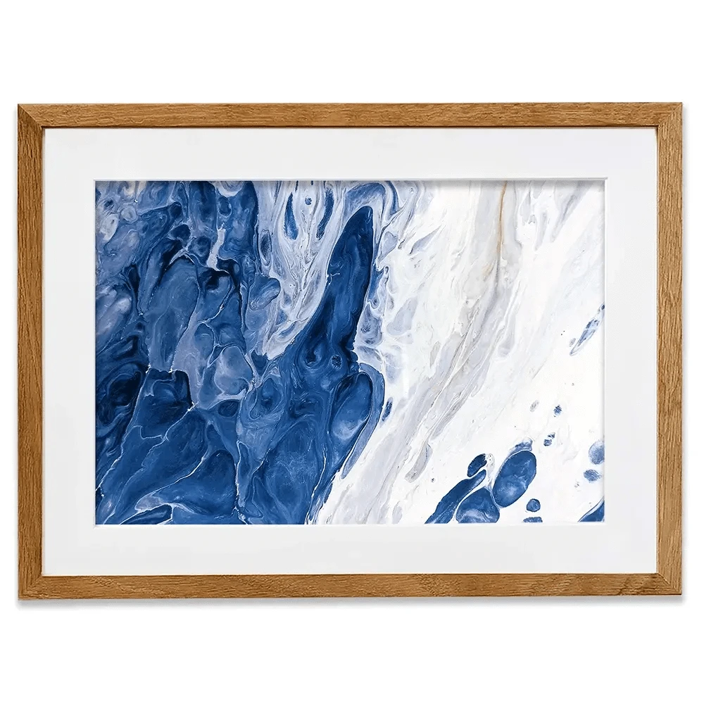 Navy White Mix Framed Art Print Navy White Mix Framed Art Print wall art product Ksenia Zu / Shutterstock