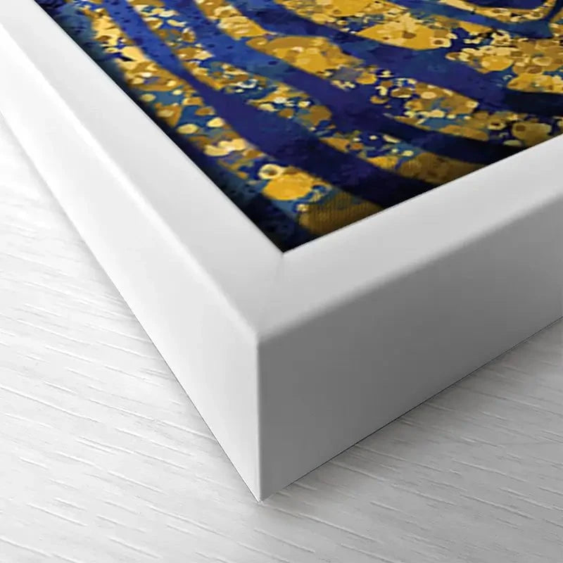 Navy Zebra Splash Canvas Print Navy Zebra Splash Canvas Print wall art product D Mosconi