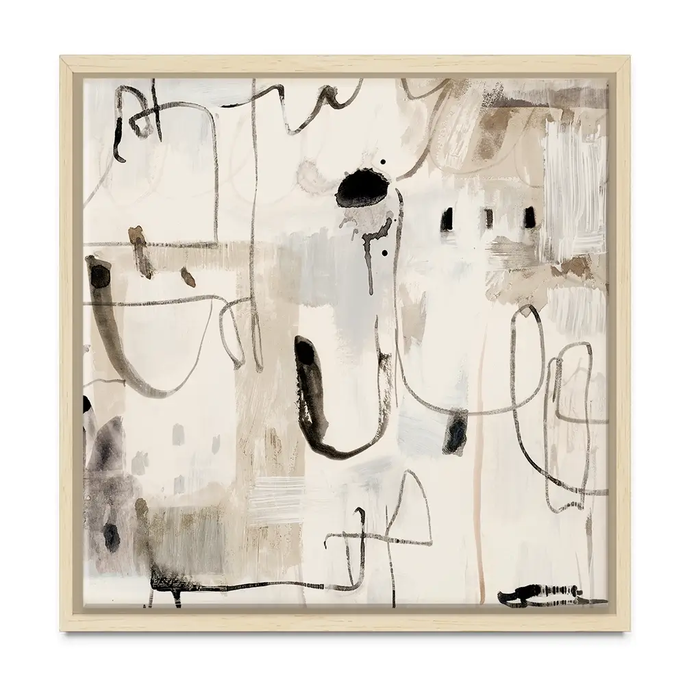 Net Neutral Square Canvas Print Net Neutral Square Canvas Print wall art product Art Print Shop