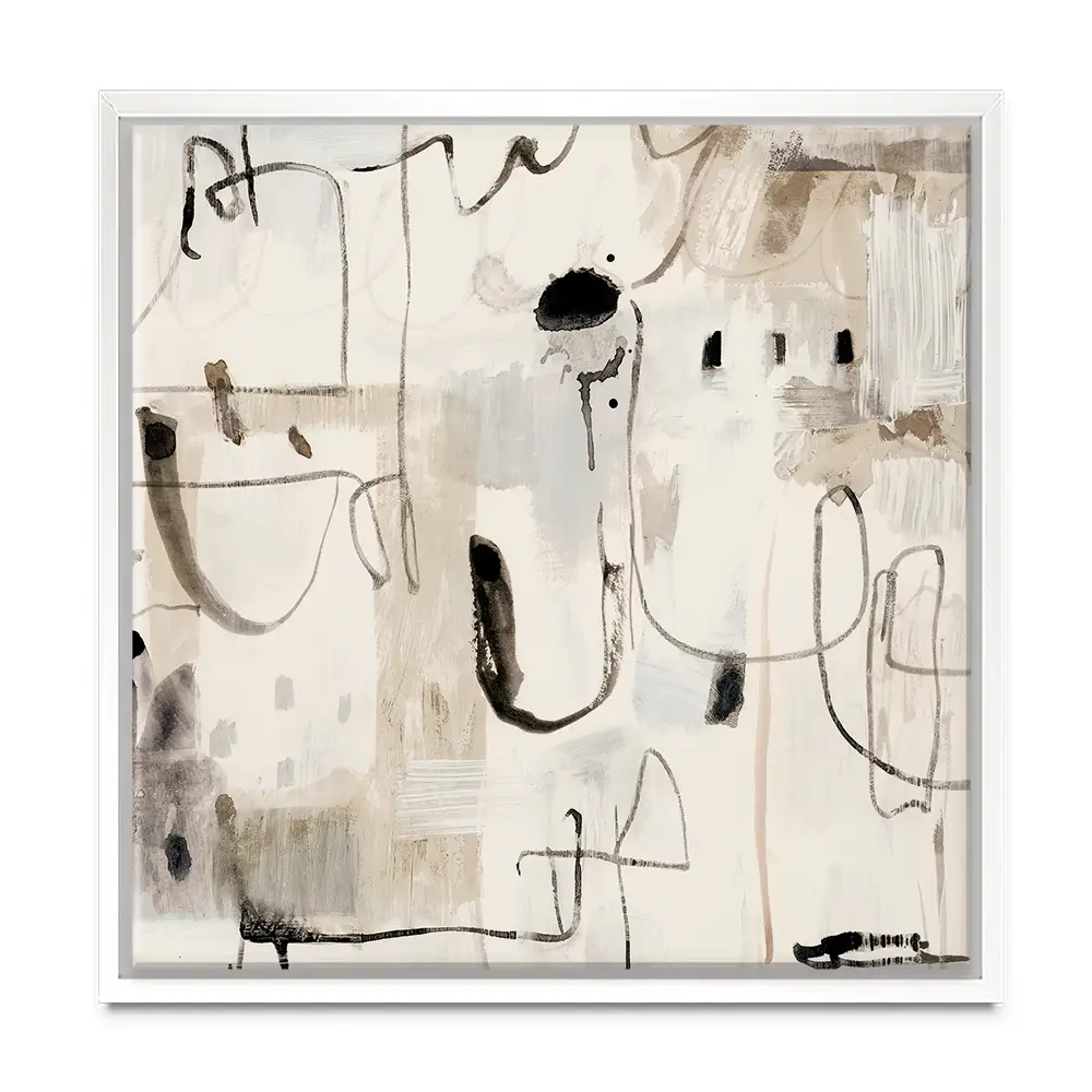 Net Neutral Square Canvas Print Net Neutral Square Canvas Print wall art product Art Print Shop