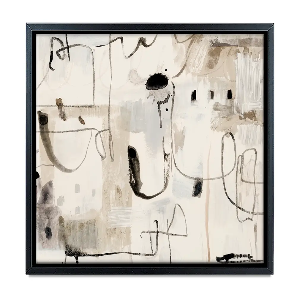 Net Neutral Square Canvas Print Net Neutral Square Canvas Print wall art product Art Print Shop