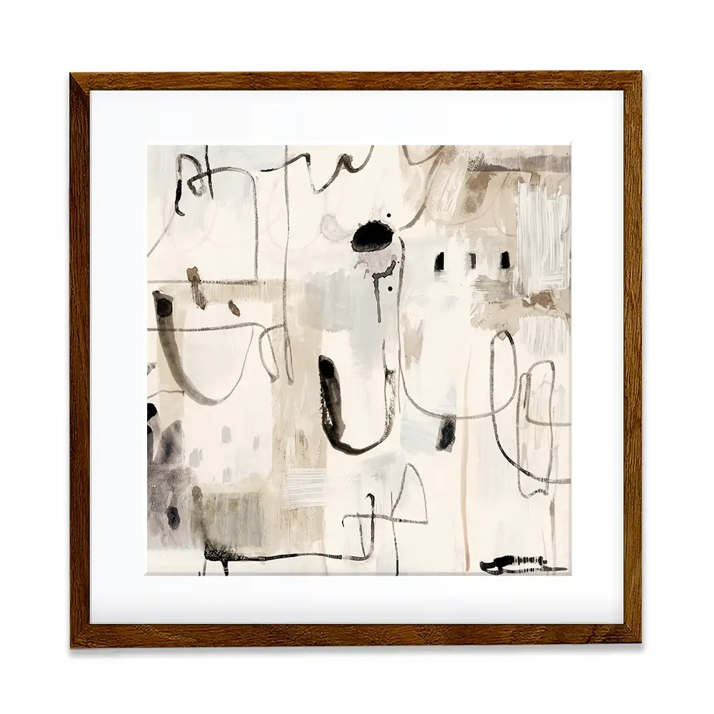 Net Neutral Square Framed Art Print Net Neutral Square Framed Art Print wall art product Art Print Shop