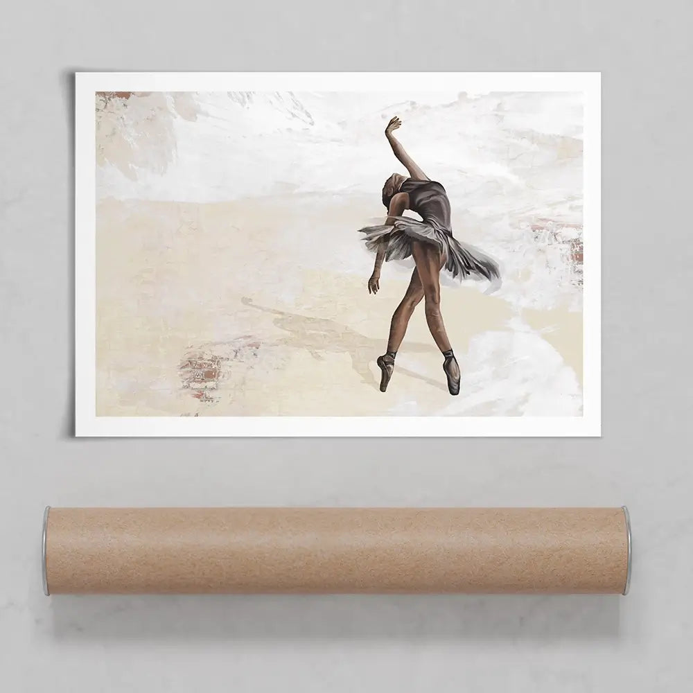 Neutral Ballerina Art Print Neutral Ballerina Art Print wall art product Victoriya1994 / Shutterstock