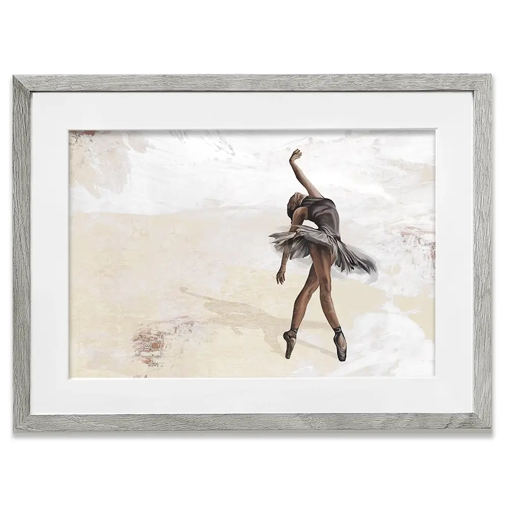 Neutral Ballerina Framed Art Print Neutral Ballerina Framed Art Print wall art product Victoriya1994 / Shutterstock