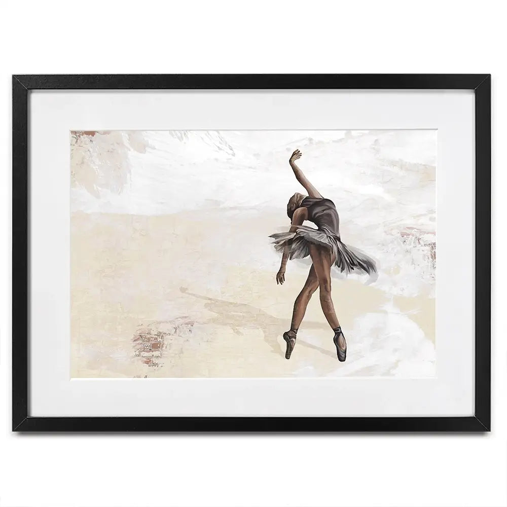 Neutral Ballerina Framed Art Print Neutral Ballerina Framed Art Print wall art product Victoriya1994 / Shutterstock