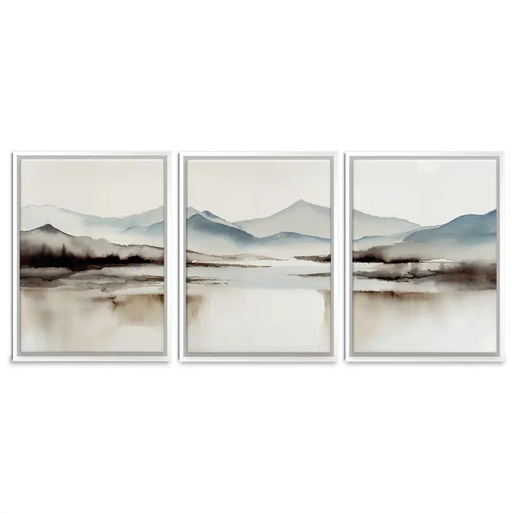 Neutral Land Trio Canvas Print Neutral Land Trio Canvas Print wall art product IAmHomeStudio