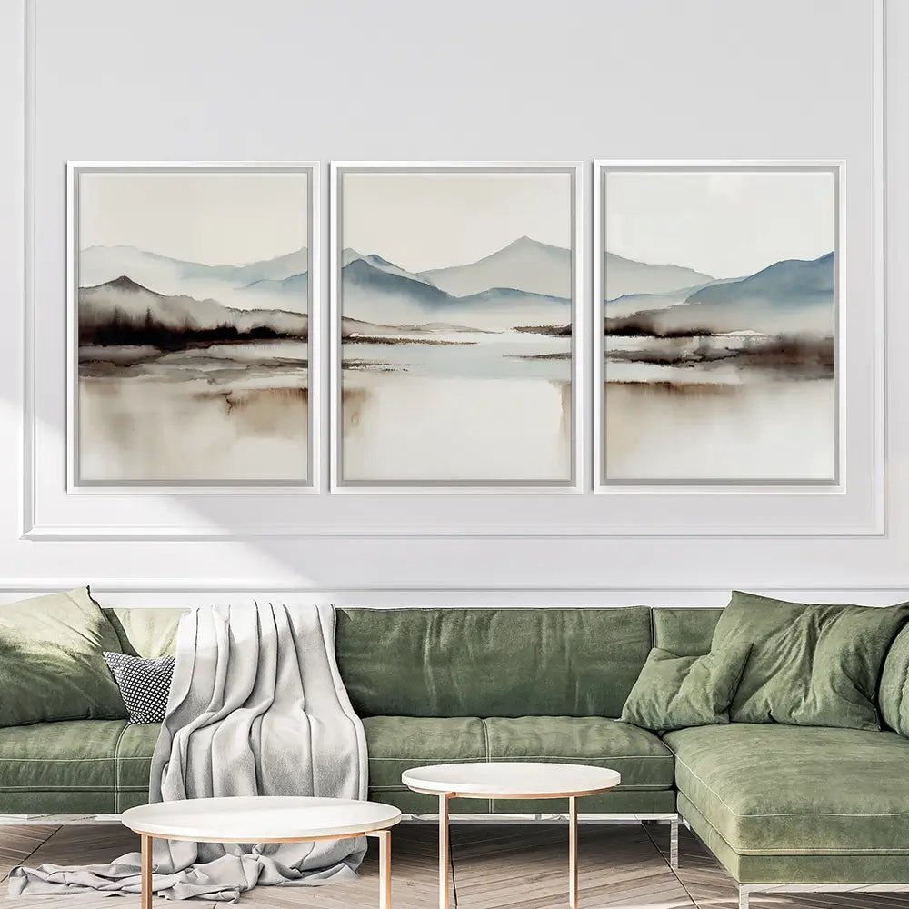 Neutral Land Trio Canvas Print Neutral Land Trio Canvas Print wall art product IAmHomeStudio
