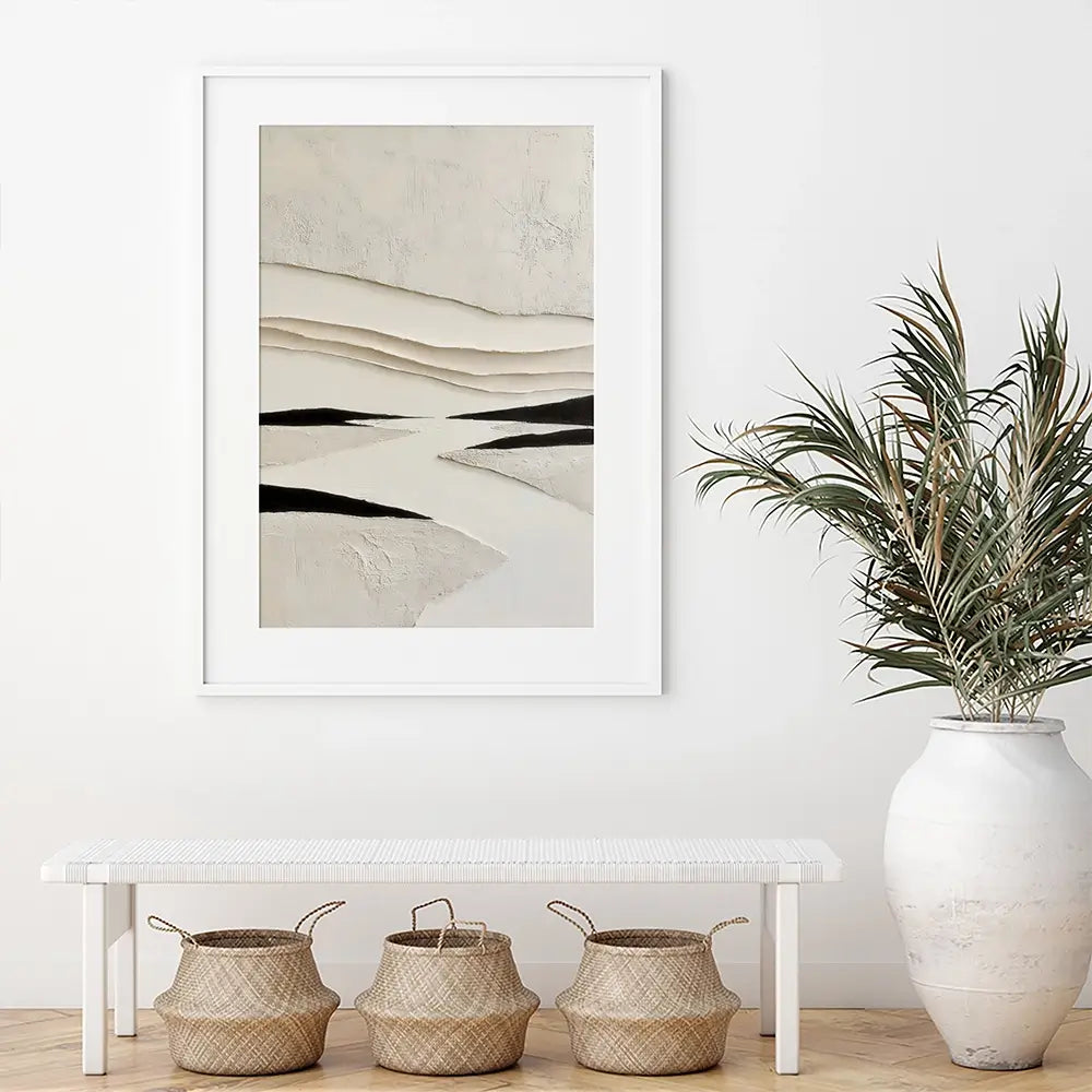 Neutral Path Framed Art Print Neutral Path Framed Art Print wall art product LSR Design Studio - Independent