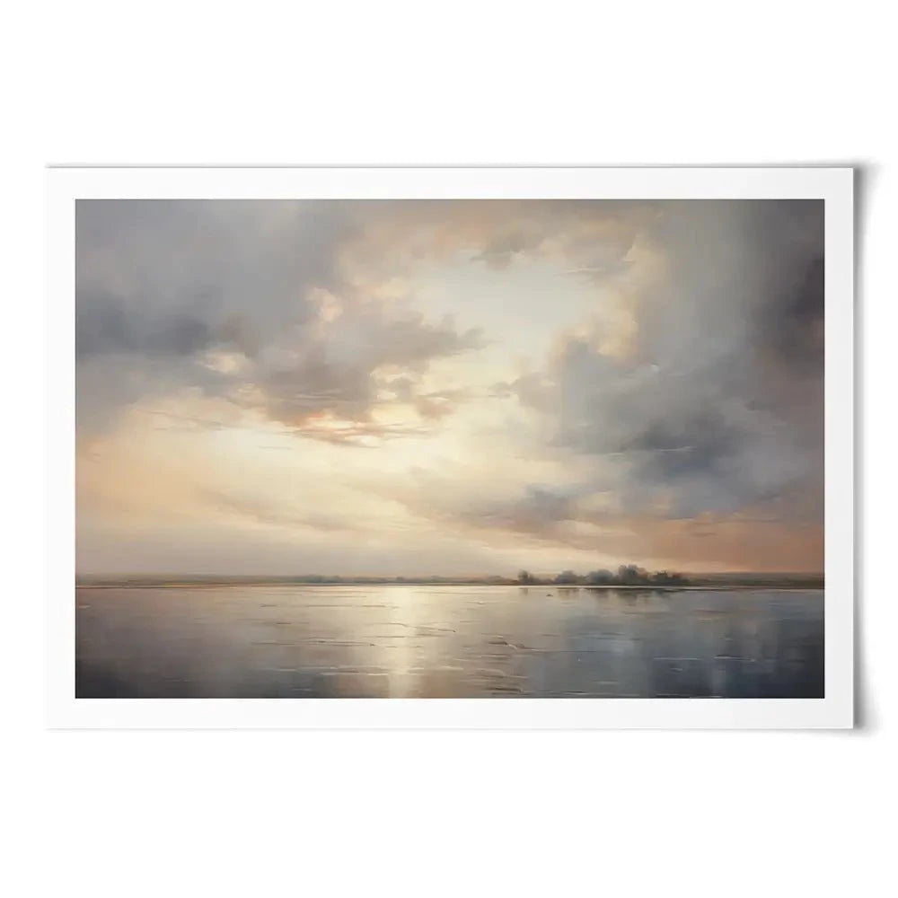 Neutral Stormy Sky Art Print Neutral Stormy Sky Art Print wall art product Arlington Prints - Independent