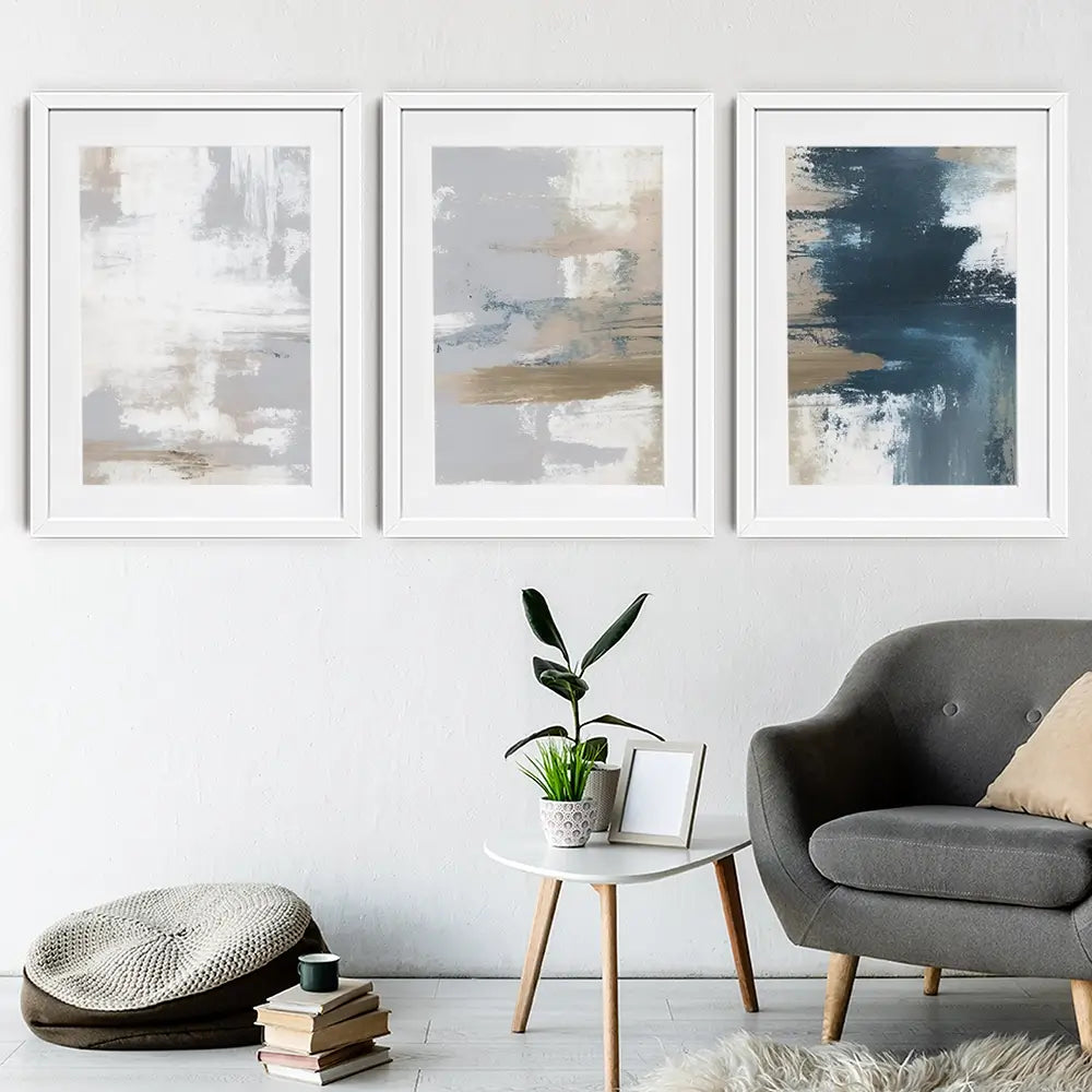 Neutrals Framed Art Print Trio Neutrals Framed Art Print Trio wall art product jesseyy / Shutterstock