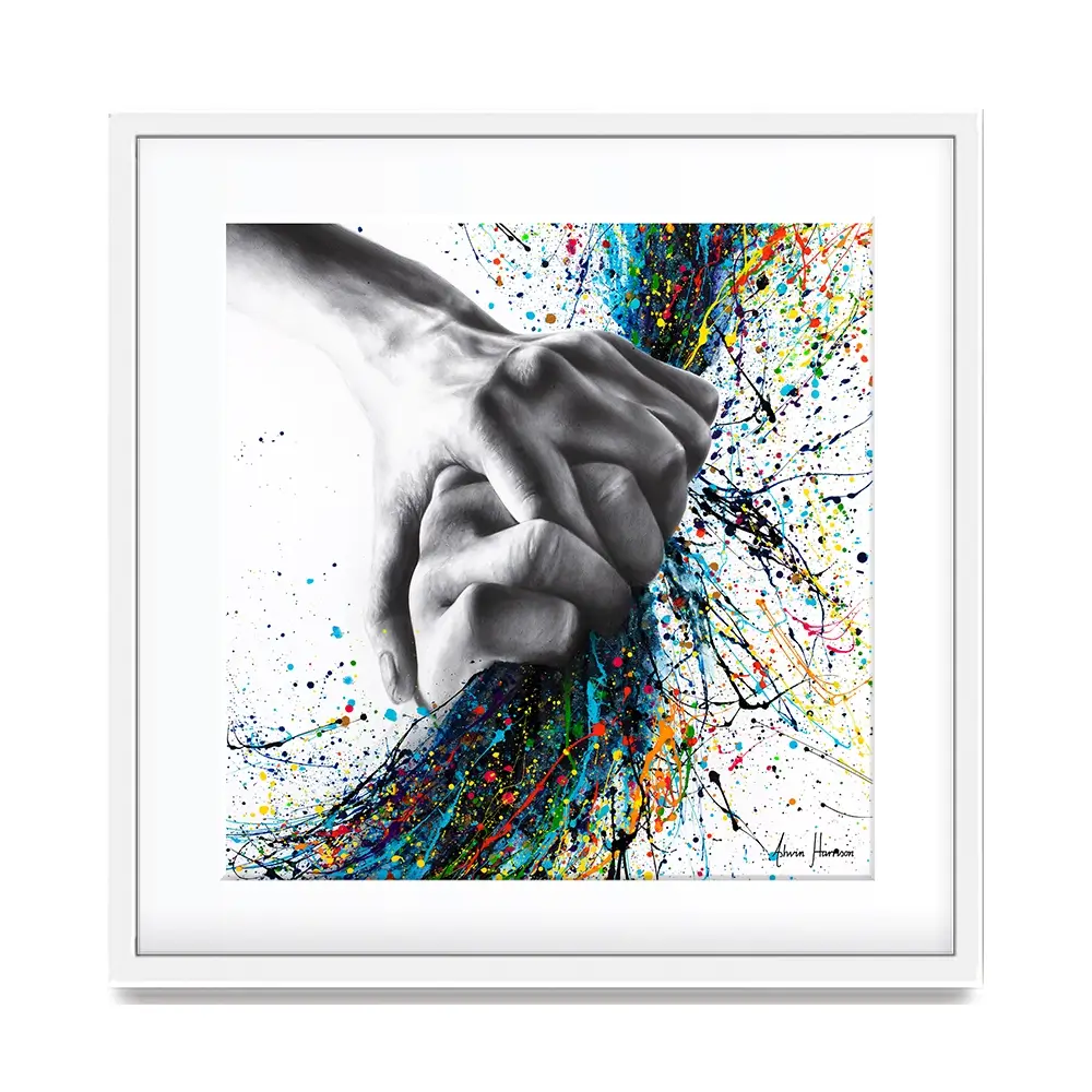 Never Let Go Square Framed Art Print Never Let Go Square Framed Art Print wall art product Ashvin Harrison