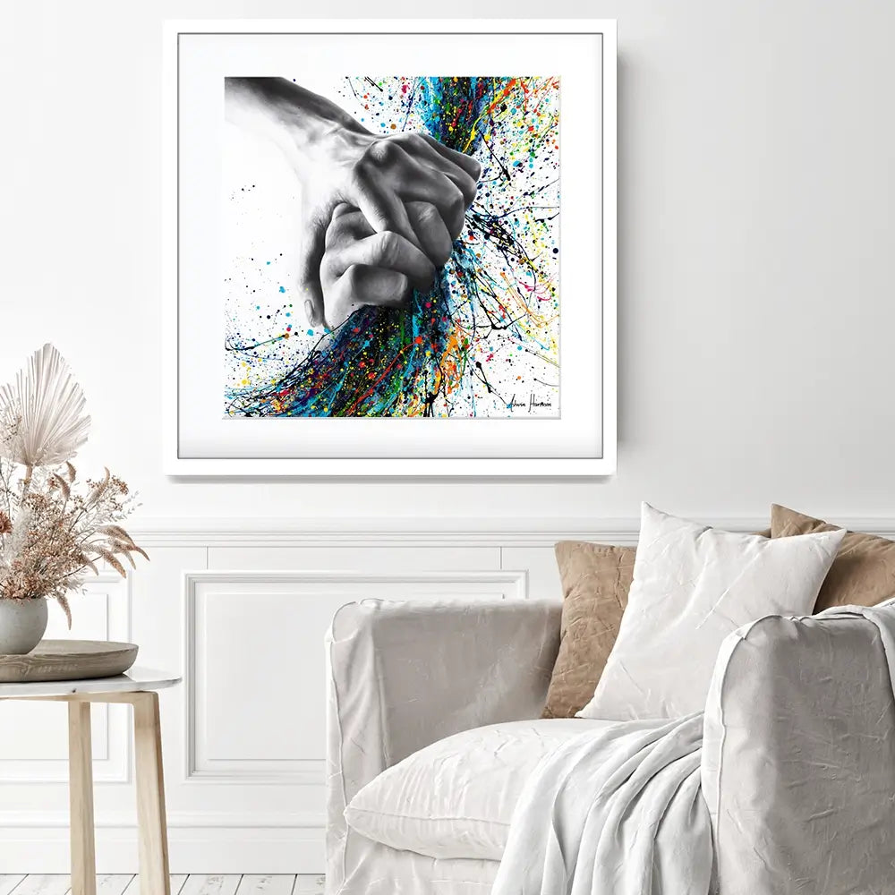 Never Let Go Square Framed Art Print Never Let Go Square Framed Art Print wall art product Ashvin Harrison