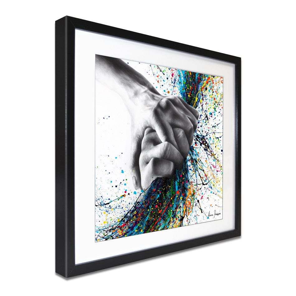 Never Let Go Square Framed Art Print wall art product Ashvin Harrison
