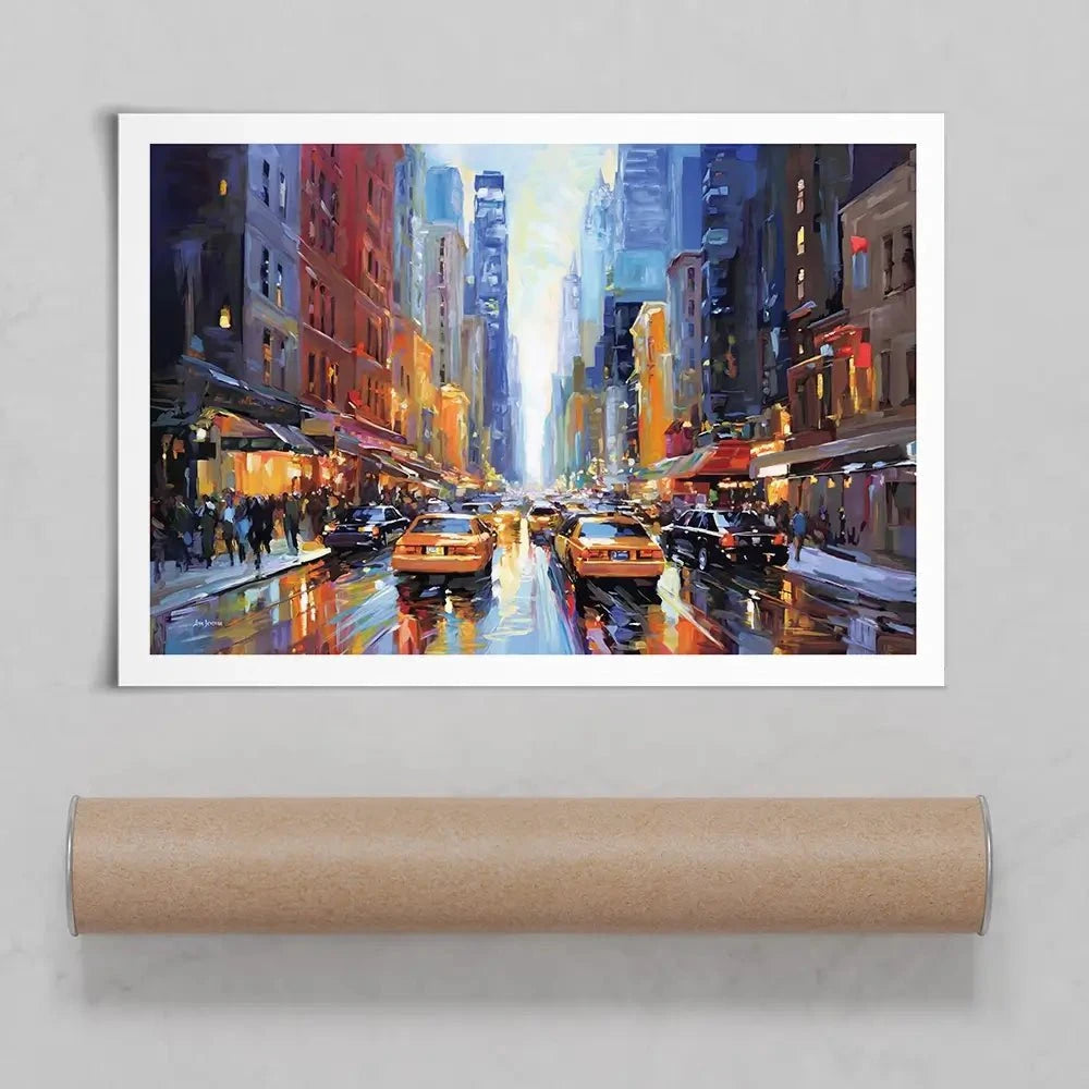New York City Art Print New York City Art Print wall art product Leon Devenice