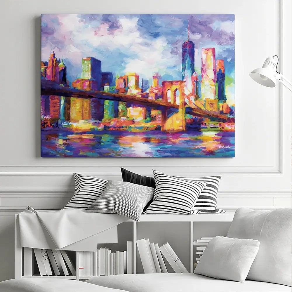 New York City Impressions Canvas Print New York City Impressions Canvas Print wall art product Leon Devenice
