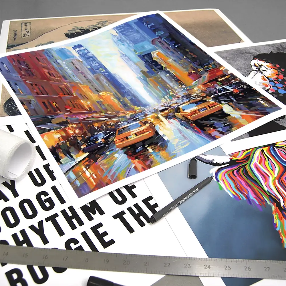 New York City Square Art Print New York City Square Art Print wall art product Leon Devenice