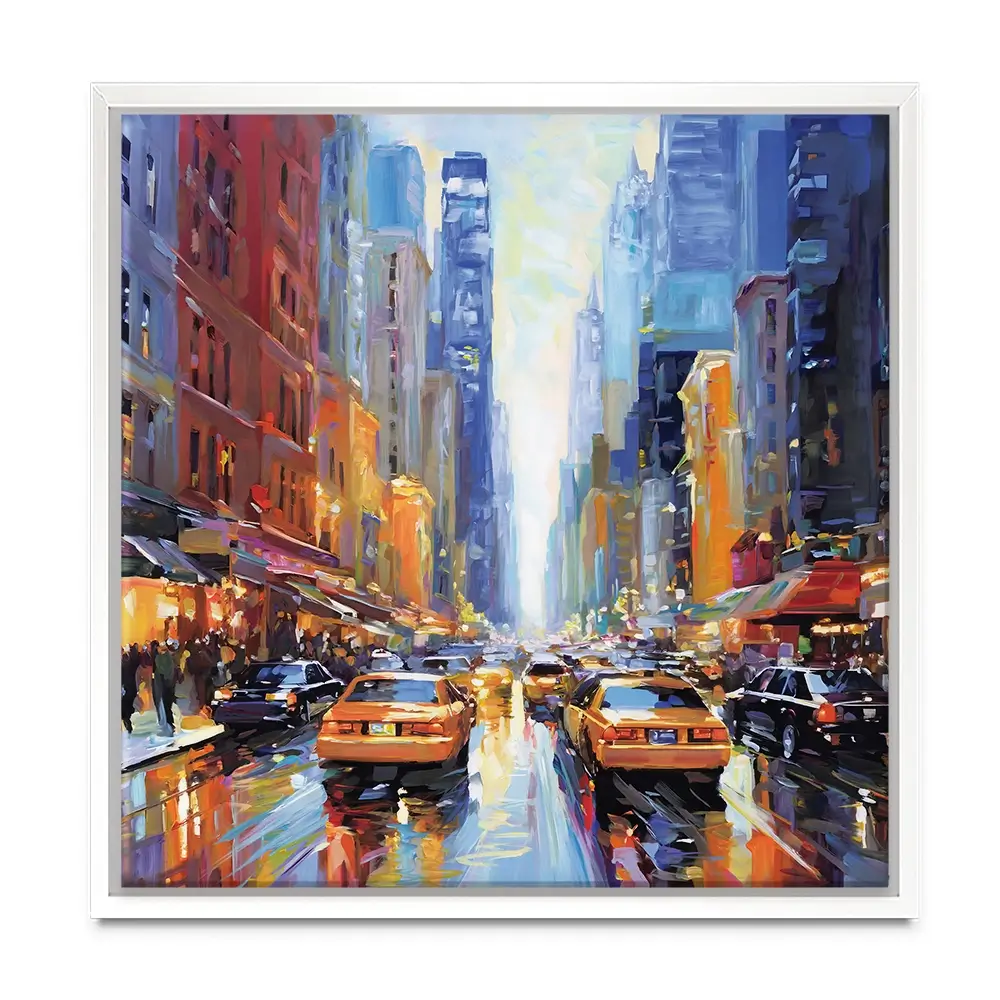 New York City Square Canvas Print New York City Square Canvas Print wall art product Leon Devenice