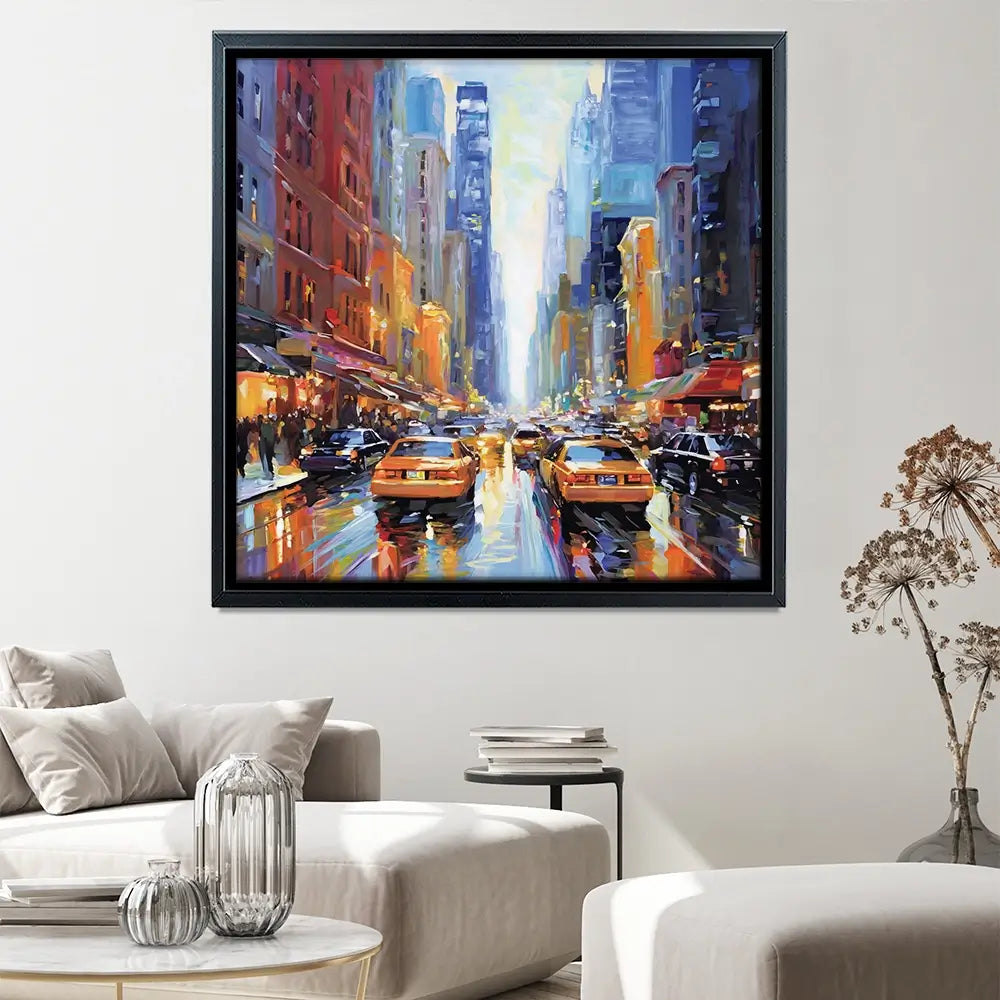 New York City Square Canvas Print New York City Square Canvas Print wall art product Leon Devenice