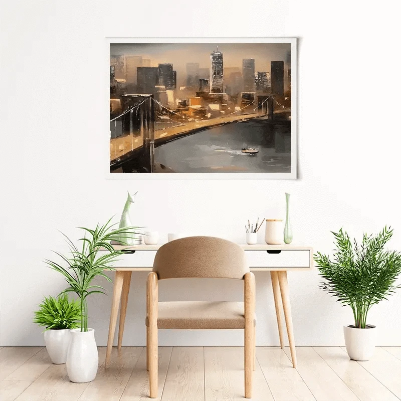 New York From Afar Art Print New York From Afar Art Print wall art product lisima / Shutterstock